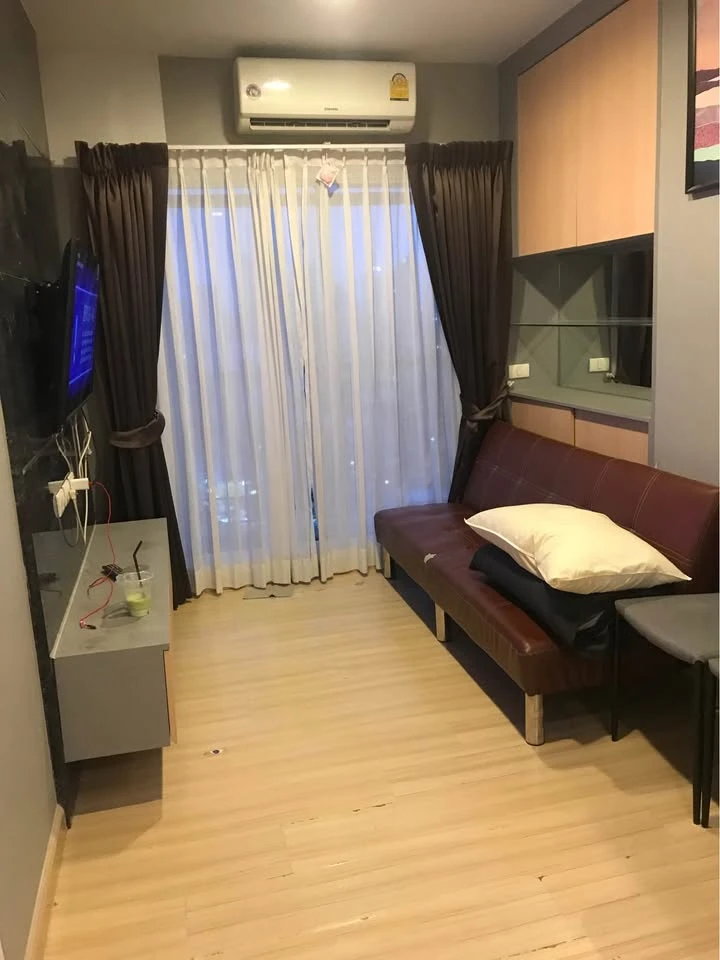 For sale and rent: Bangkok Horizon Ratchada-Tha Phra, beautiful room, built-in furniture throughout the room, don't miss out.