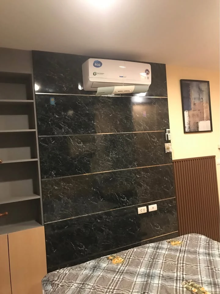 For sale and rent: Bangkok Horizon Ratchada-Tha Phra, beautiful room, built-in furniture throughout the room, don't miss out.