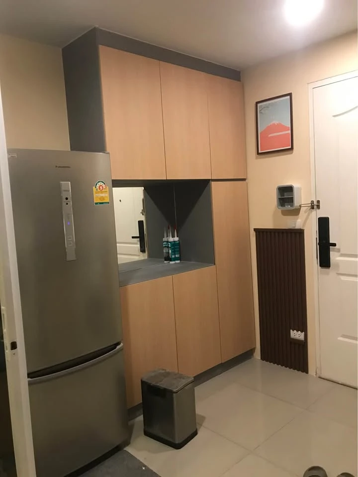 For sale and rent: Bangkok Horizon Ratchada-Tha Phra, beautiful room, built-in furniture throughout the room, don't miss out.