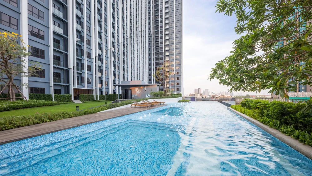 Condo The Key MRT Phetkasem 48, beautiful, clean room, ready for rent.