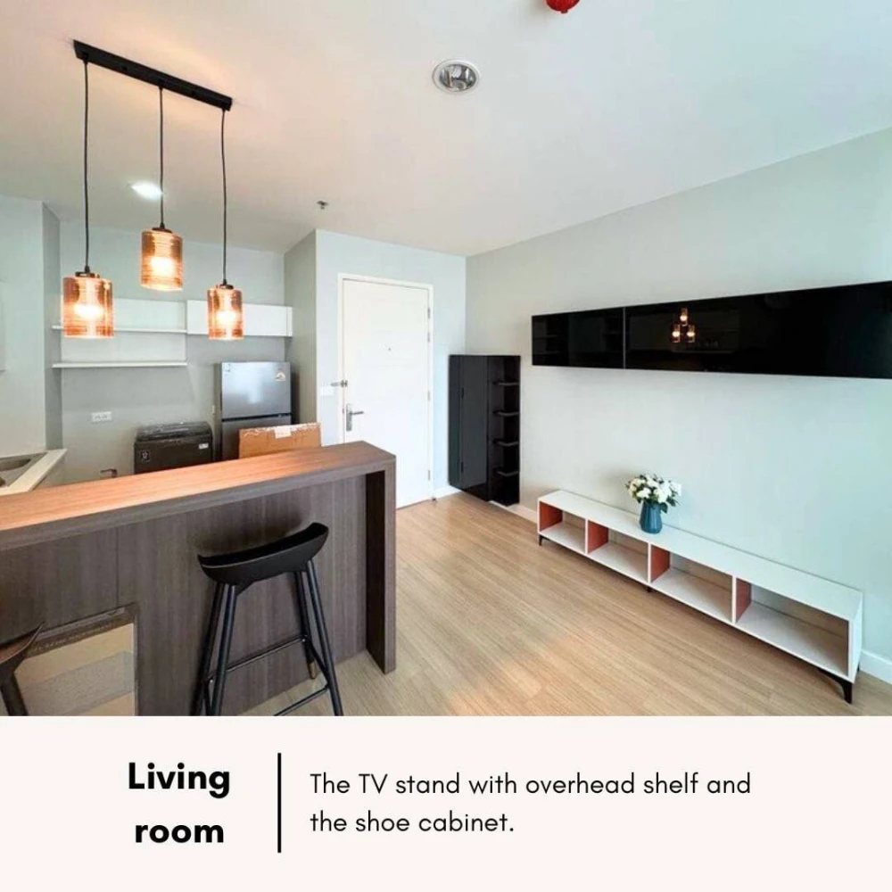 Condo for sale, Life Add Lat Phrao 18, corner room, north facing, usable area, come and own it today.