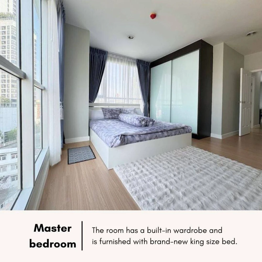 Condo for sale, Life Add Lat Phrao 18, corner room, north facing, usable area, come and own it today.