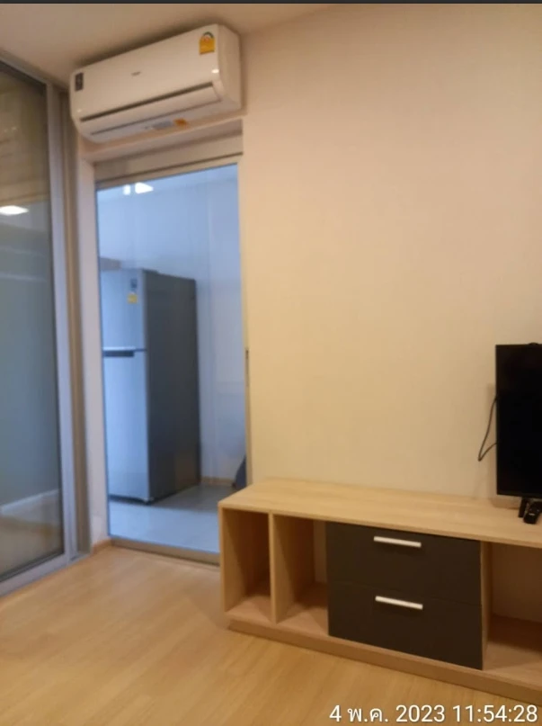 Urgent for rent, Plum Condo Rangsit Alive Phase 2, 5th floor, outside view, fully furnished room, ready to move in, say don't miss it.