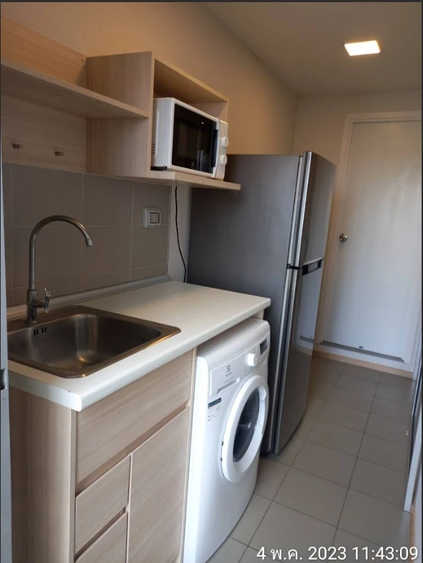 Urgent for rent, Plum Condo Rangsit Alive Phase 2, 5th floor, outside view, fully furnished room, ready to move in, say don't miss it.