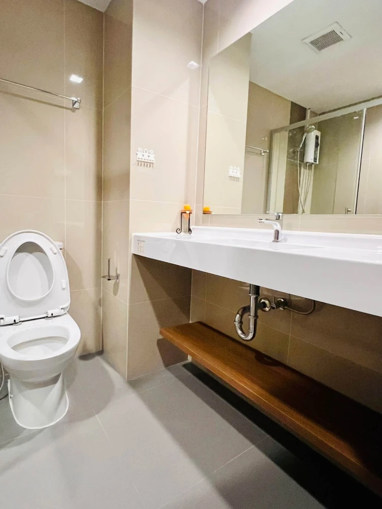 For rent, Ideo Sukhumvit 93, Studio room, 12th floor, not exposed to the sun, cool and comfortable room, hurry and reserve it before you miss out.