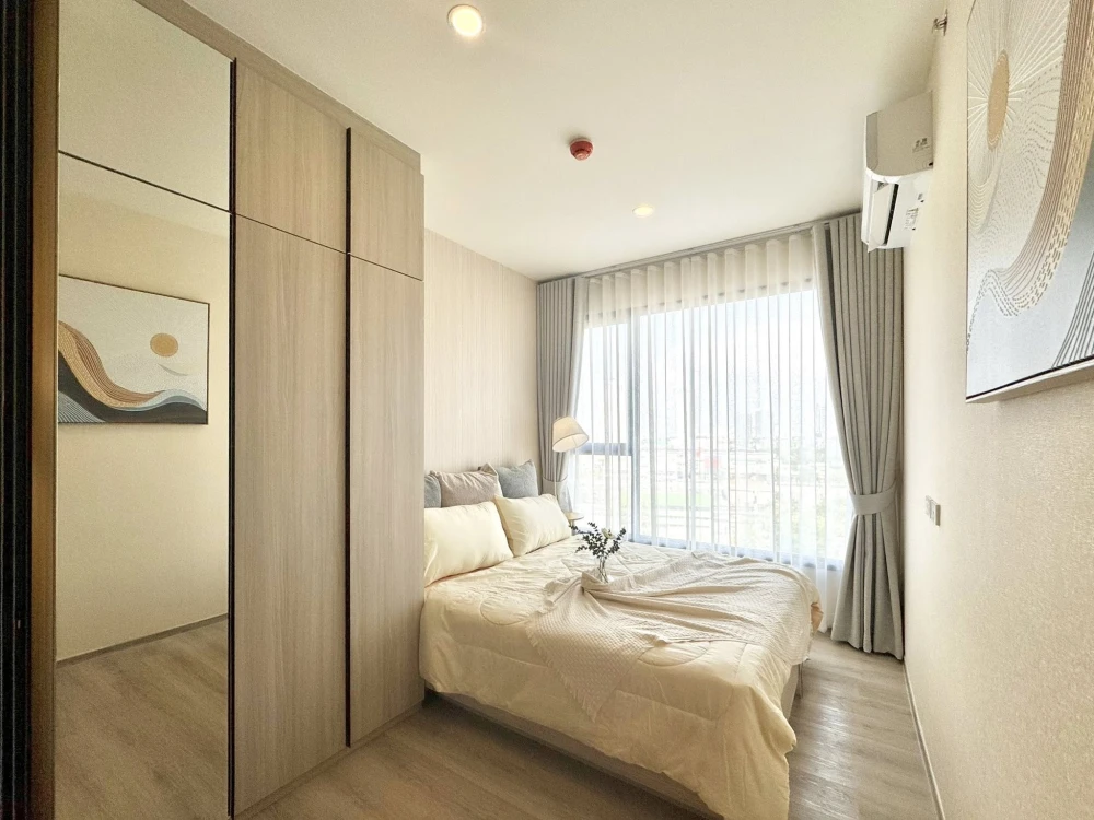 Ready-to-move-in condo for rent at Origin Place Bangna. Fully furnished with appliances. Just bring your personal belongings! Don't wait!