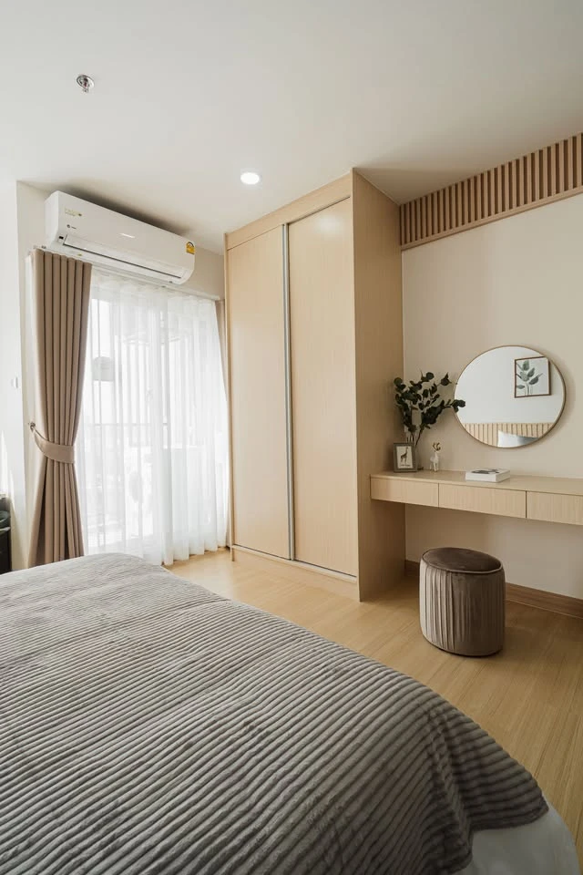 For rent Supalai Veranda Ramkhamhaeng, beautifully decorated room, 17th floor, high view, you must hurry to reserve now.