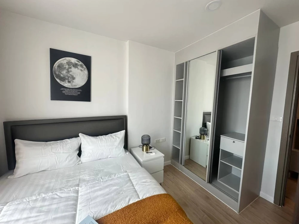 For Rent: The Base Sukhumvit 77. Minimal Luxury style unit with built-in furniture—ready to move in. Book now!