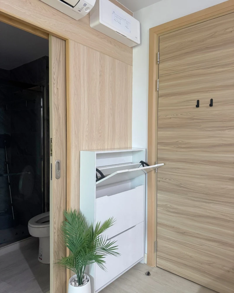 For rent: V Condo Salaya, ready to move in, furnished, complete with electrical appliances. Come and reserve now, don't miss out.