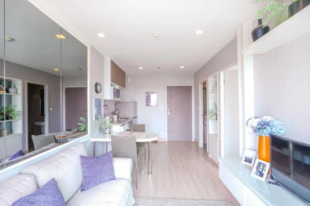 Condo for rent, Casa Bangyai, furnished room, ready to move in, complete facilities, hurry to reserve now.