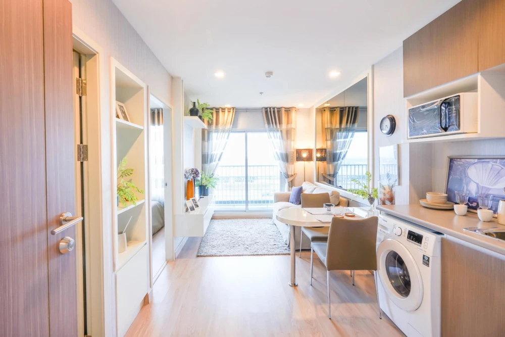 Condo for rent, Casa Bangyai, furnished room, ready to move in, complete facilities, hurry to reserve now.