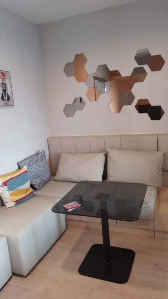 Condo for rent at Ideo Tha Phra Interchange Beautiful room, newly decorated, focusing on bright tones, comfortable living, you will regret it if you miss it.
