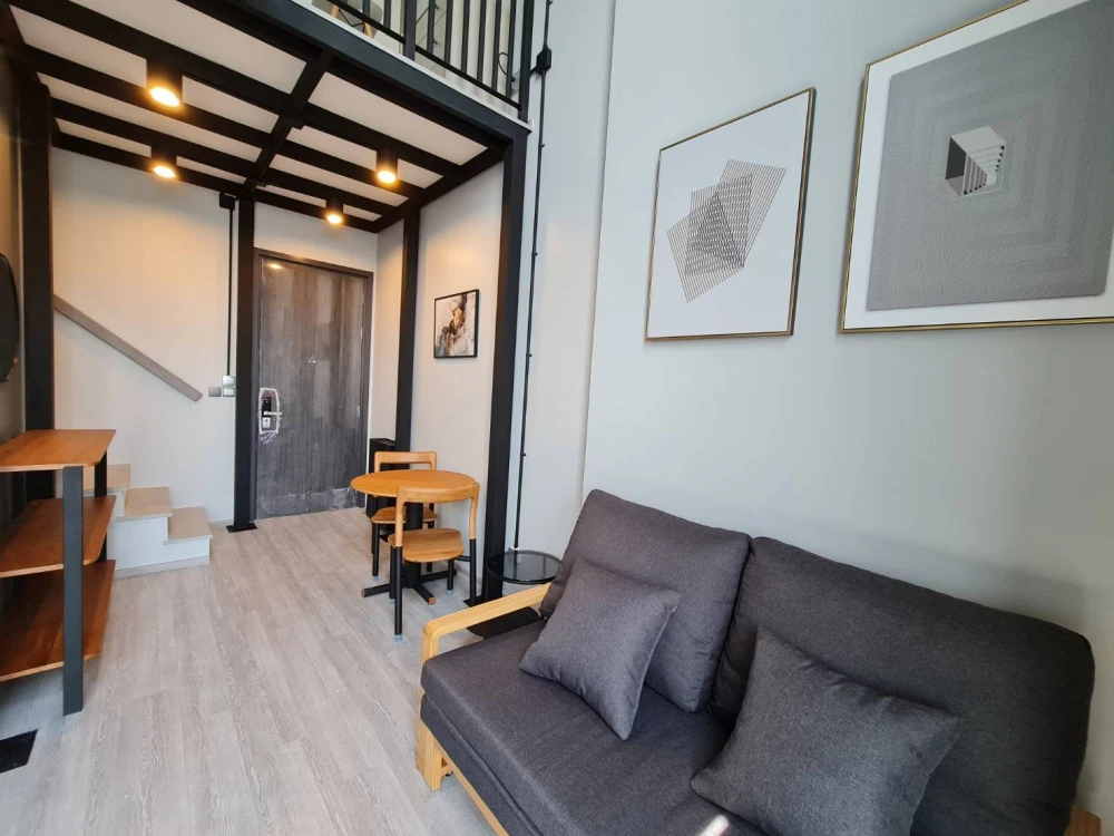 Condo for rent, The Line Sukhumvit 101, spacious room, fully furnished.