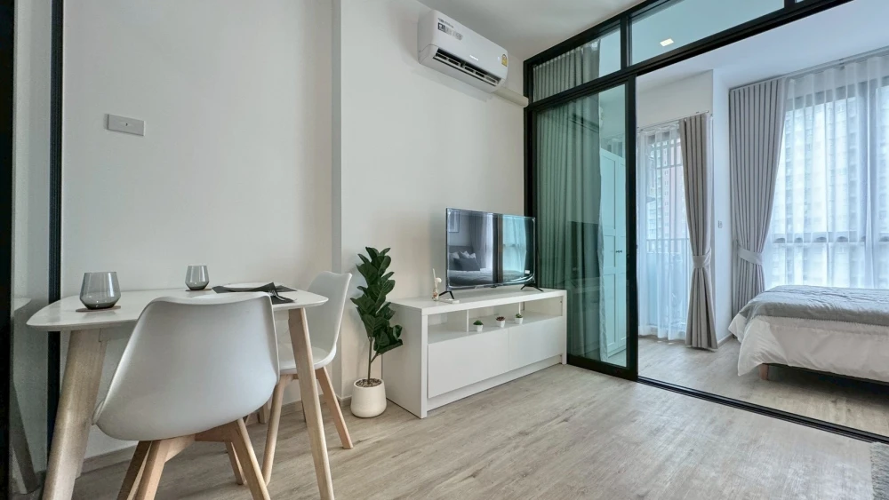 Condo for rent!! The Rich Rama 9-Srinakarin, fully furnished, very beautiful room, reserve now!