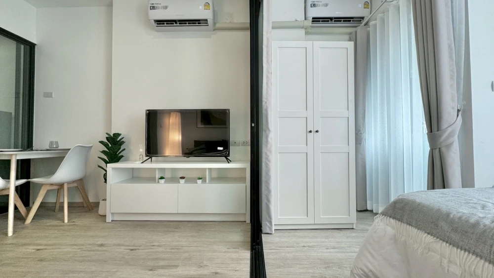 Condo for rent!! The Rich Rama 9-Srinakarin, fully furnished, very beautiful room, reserve now!