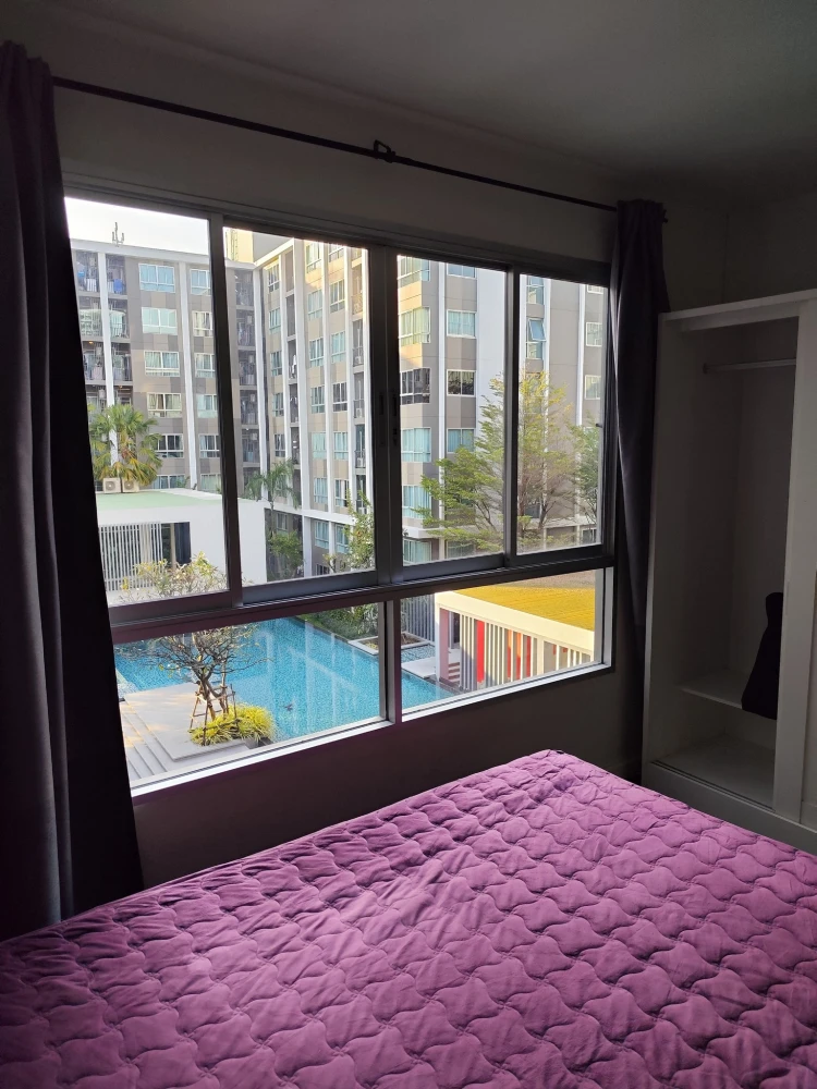 For rent: D Condo Sukhumvit 109, ready to move in, fully furnished, you will regret not booking.