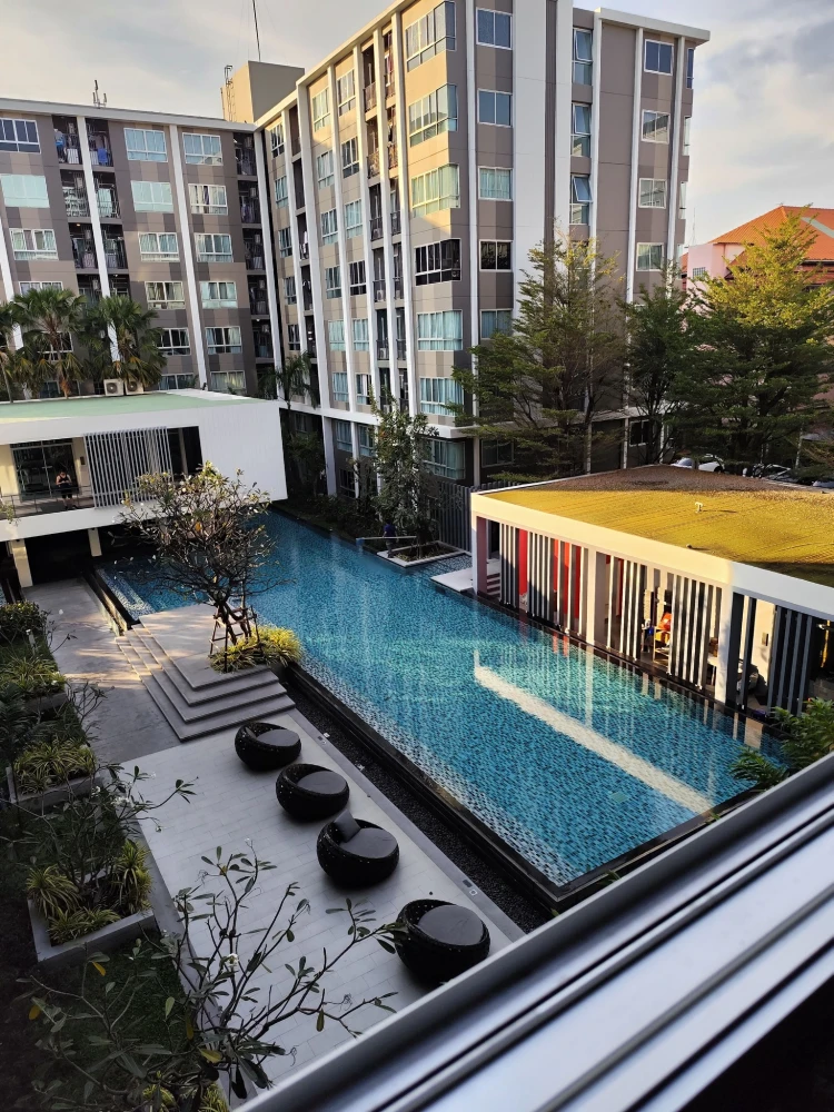 For rent: D Condo Sukhumvit 109, ready to move in, fully furnished, you will regret not booking.