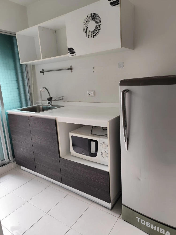For rent: D Condo Sukhumvit 109, ready to move in, fully furnished, you will regret not booking.