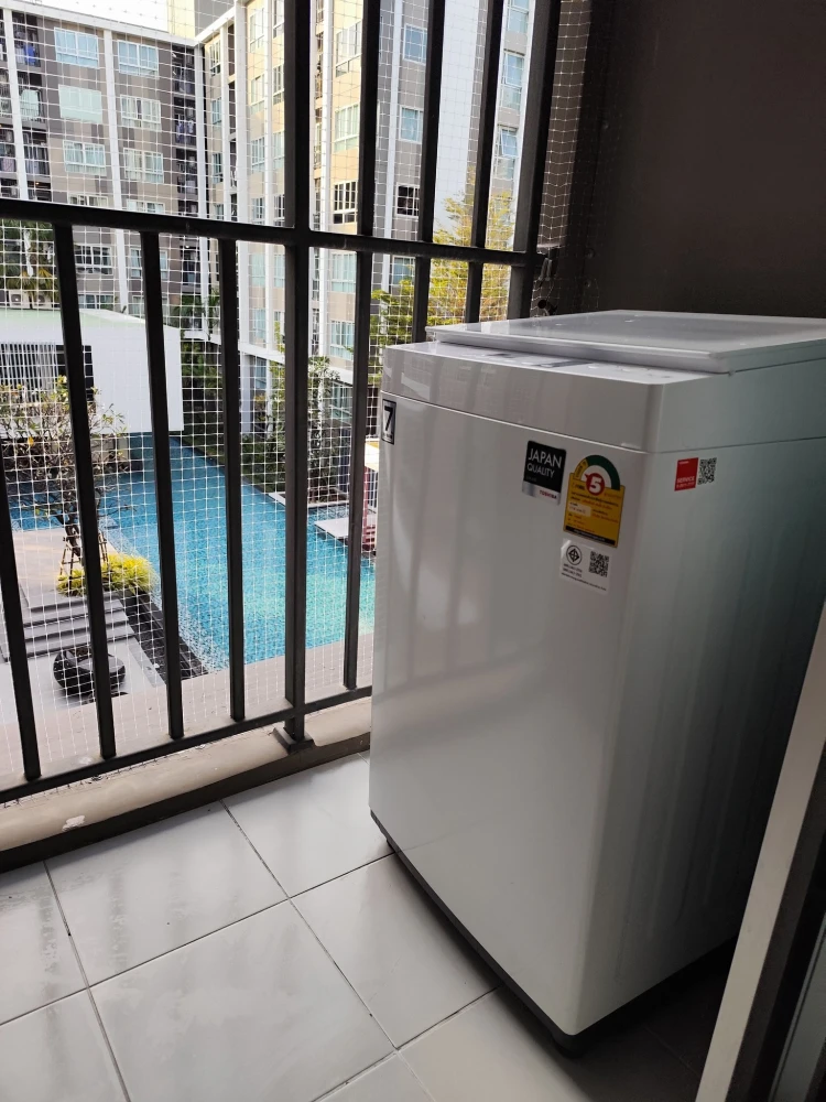For rent: D Condo Sukhumvit 109, ready to move in, fully furnished, you will regret not booking.