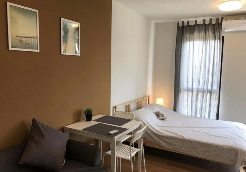 For rent, Unio Sukhumvit 72, complete with furniture and electrical appliances, very inviting, good price like this, must hurry to book