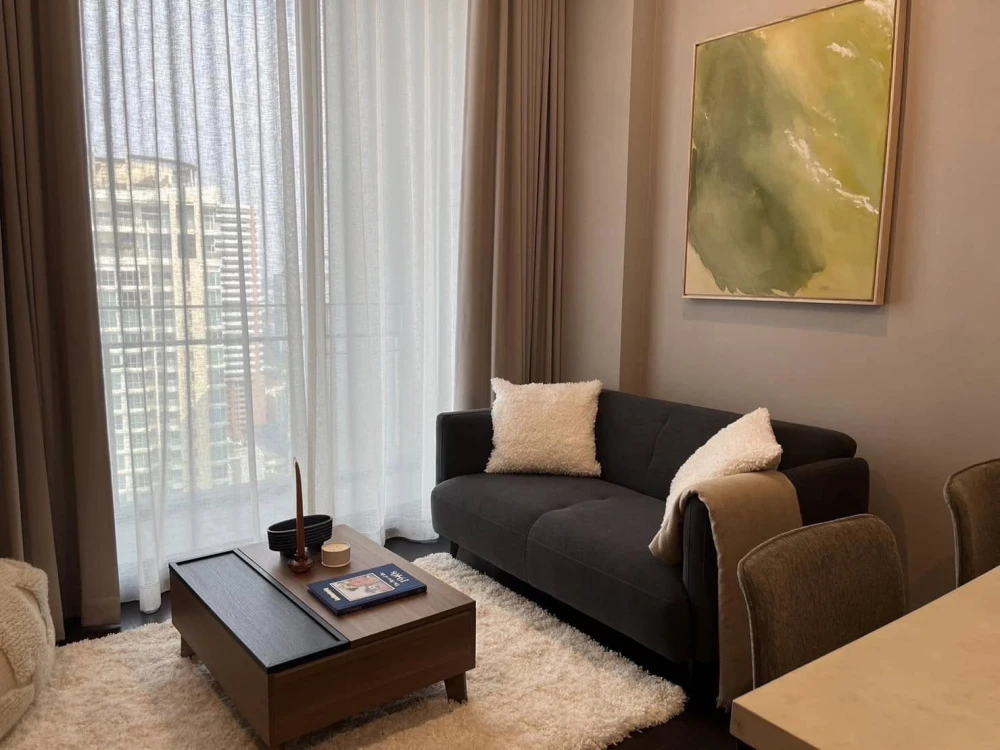 For rent, Lavik Sukhumvit 57, 21st floor, unblocked view, nice room, fully furnished. Just come and move in.
