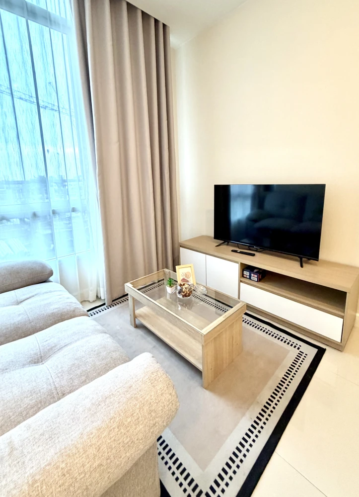 For rent The Rich Rama 9 - Srinakarin, 1 bedroom (front building), fully furnished, ready to move in. Reserve now!