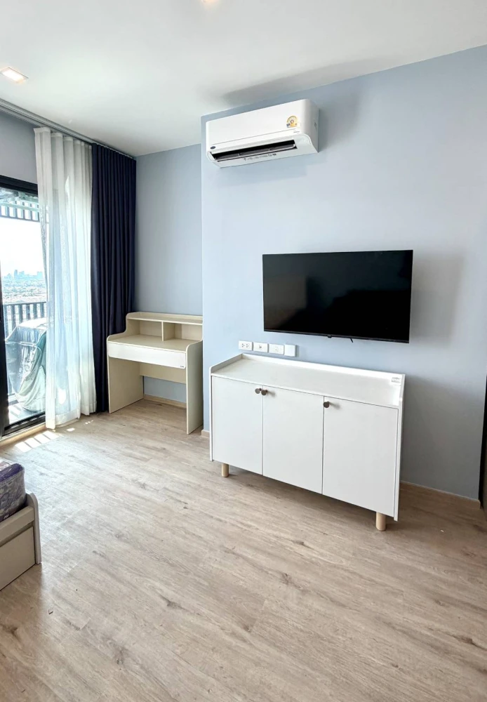 For rent The Rich Rama 9 - Srinakarin (front building), fully furnished, ready to move in