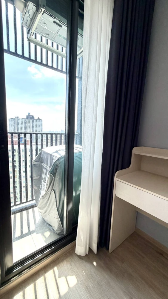 For rent The Rich Rama 9 - Srinakarin (front building), fully furnished, ready to move in