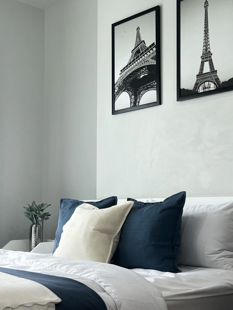 For rent: Metro Sky Wutthakat, 19th floor, good view, minimalist decoration, very minimalist. Minimalists can't miss it. Book now.