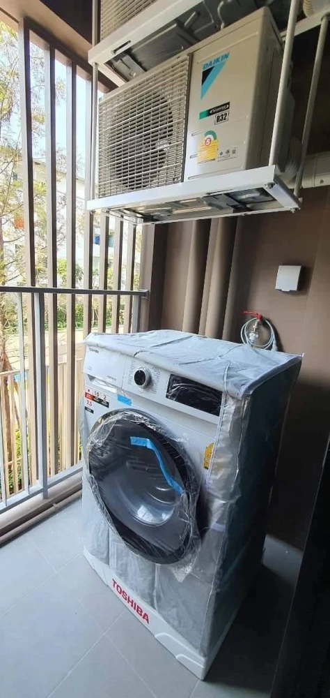 Condo for rent: Atmoz Flow Minburi, 1 bedroom, extra unit, fully furnished, ready to move in. Convenient and complete amenities. Don't miss out!