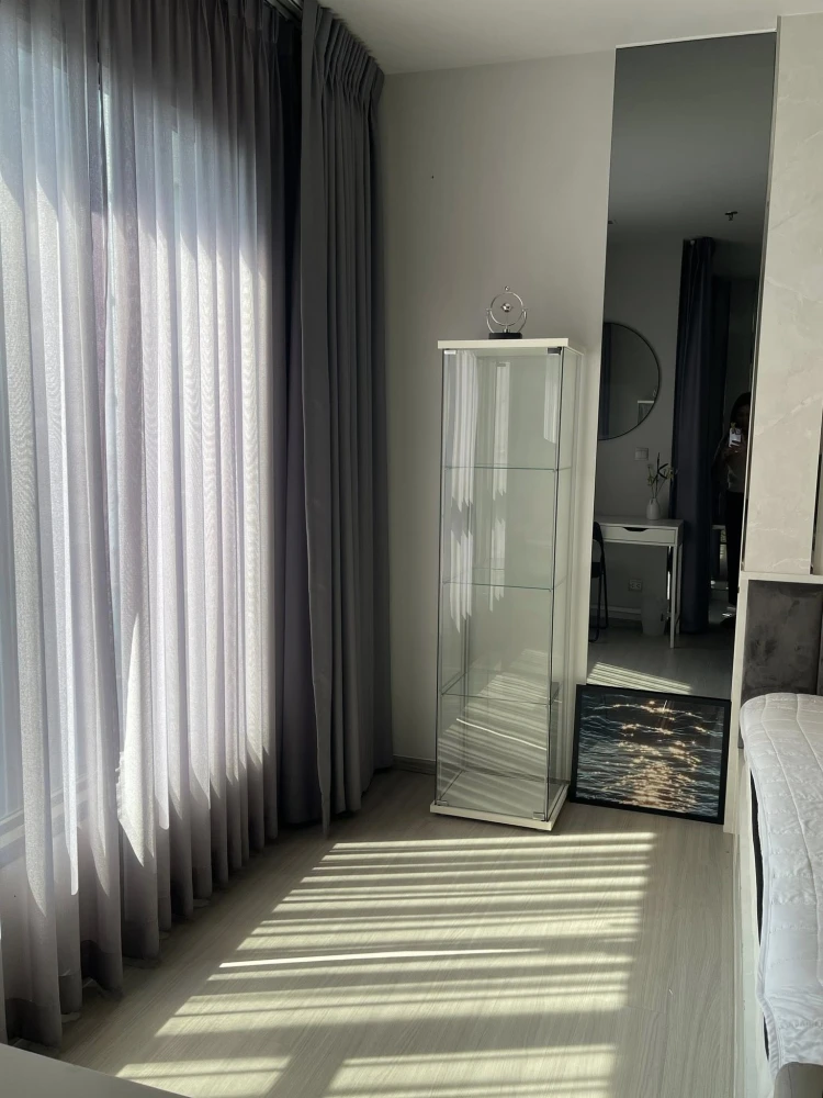 Condo for rent, Life Asoke rama 9, nice decorated room, 22nd floor, city view with complete facilities, book now.