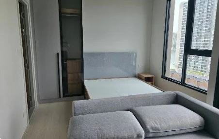 Condo for rent at NUE RIVEREST Ratburana, ready to move in, 14th floor with high floor view, full amenities. Book now!