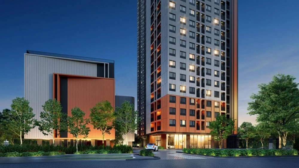 Condo for rent at The Origin Sukhumvit-Praksa, unfurnished unit, 11th floor, pool view. Amazing price! Book now!
