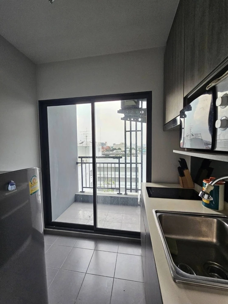 Condo for rent, luxury, next to MRT, beautiful view, high floor, fully furnished, ready to move in immediately, Ideo Tha Phra Interchange