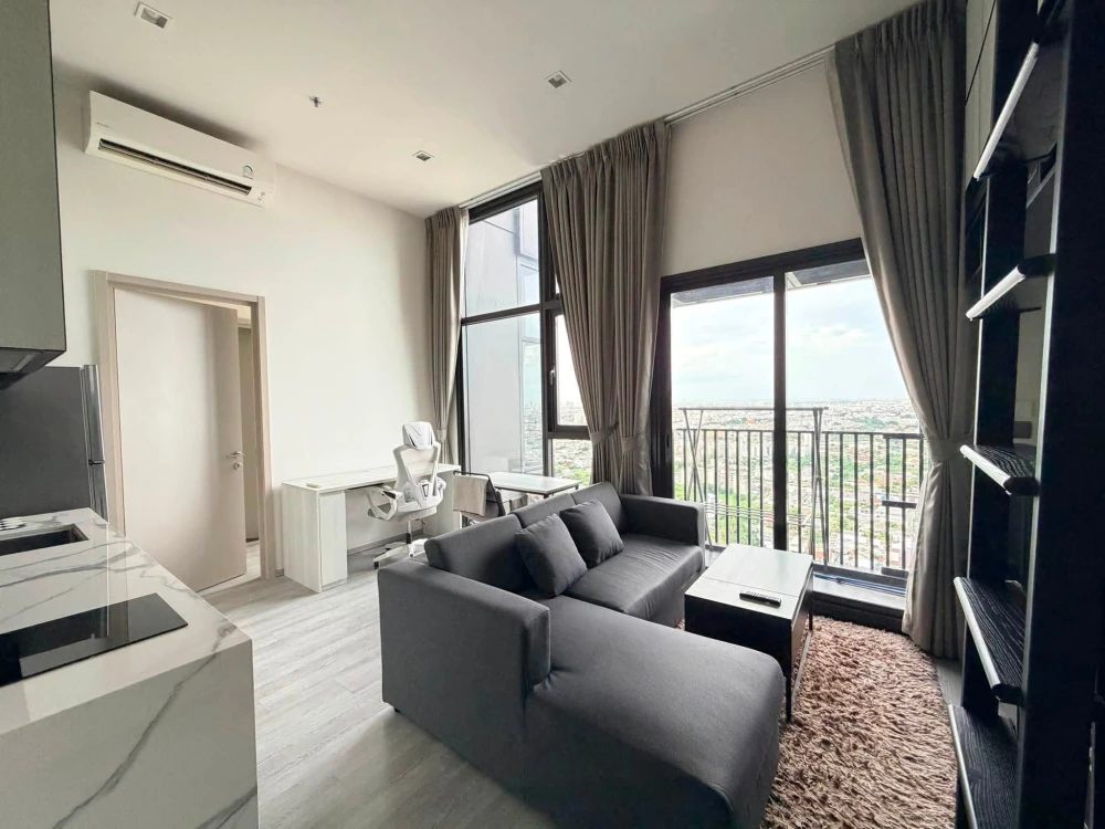 Condo for rent at The Line Sukhumvit 101. Corner unit, very private. Fully furnished and equipped with appliances. Don't miss out!