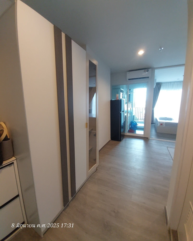Apartment for rent at Regent Home Bangna. The room is partitioned into separate areas and comes fully furnished. Book now, don't miss out!