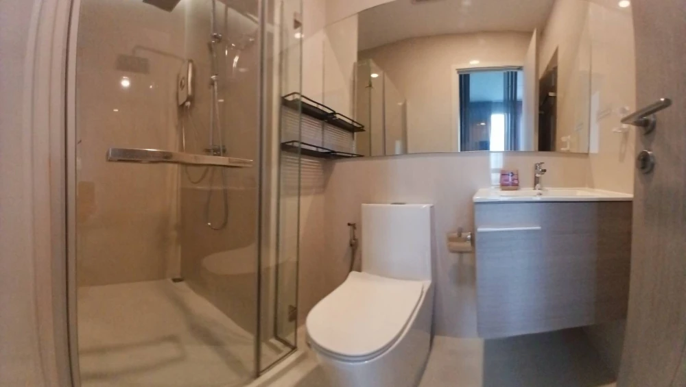 For rent, corner room, Mi Chiva Kaset Station, high floor, beautiful view, fully furnished. Not booking is a big mistake.