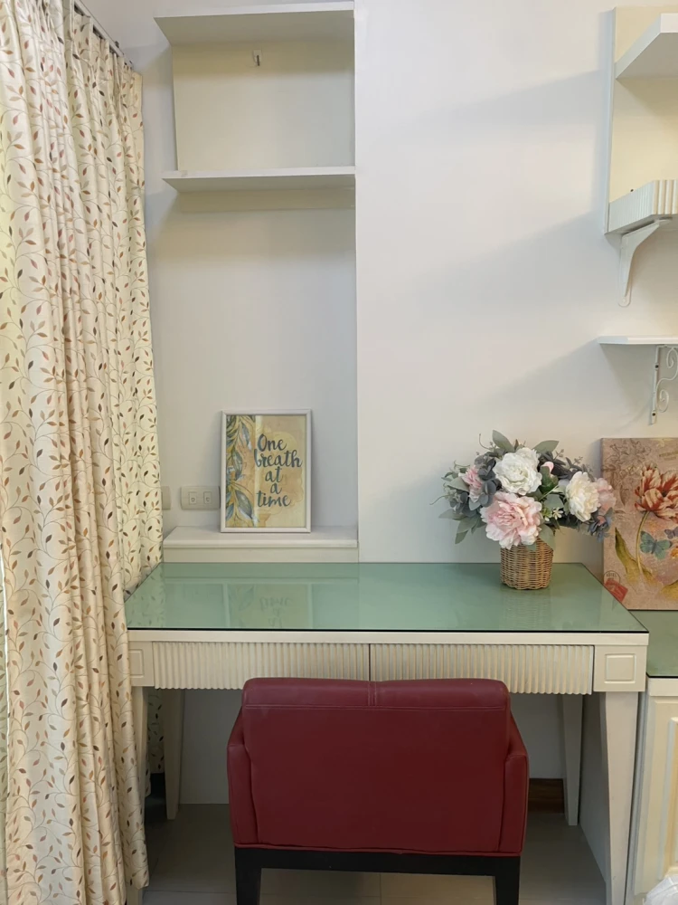 Beautiful room, built-in furniture Fully equipped, 2 bedrooms, 2 bathrooms, rent at Lumpini Park Petchkasem 98.