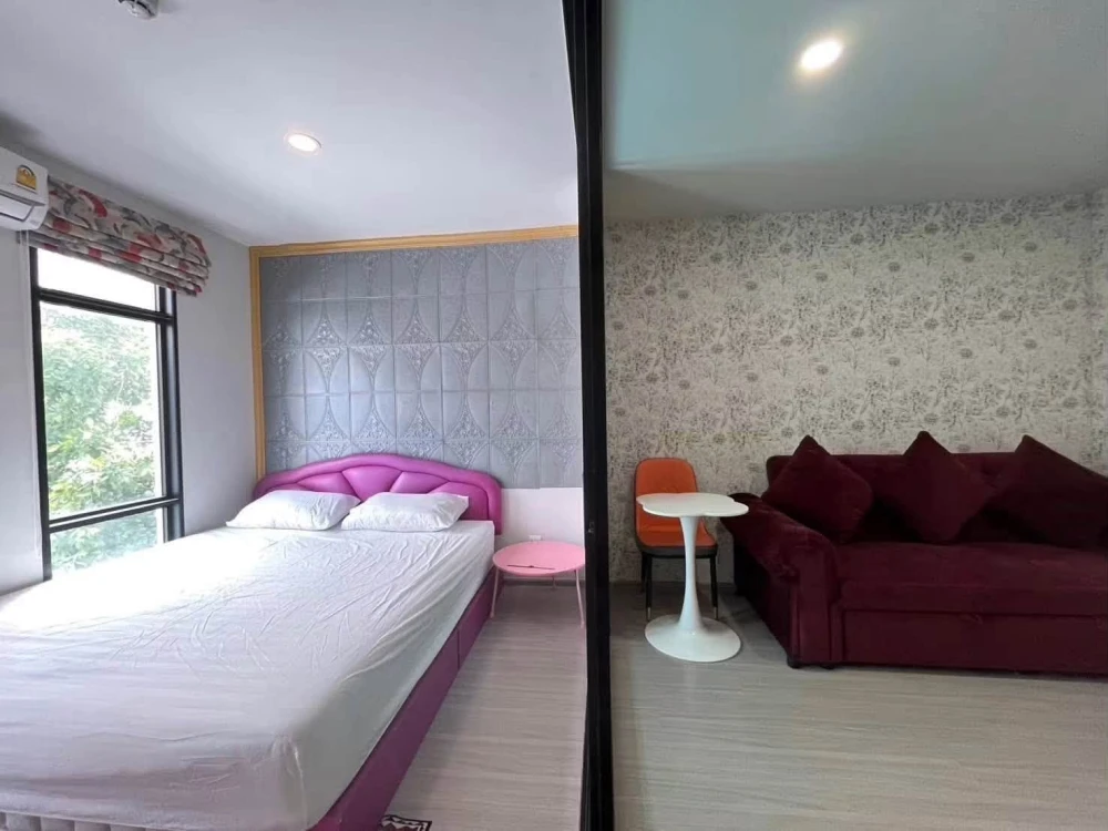Condo for rent, Aspire Asoke-Ratchada, room ready to move in, fully furnished, electrical appliances, great price, hurry up and reserve it today.