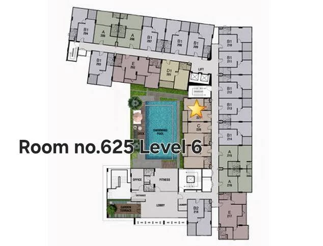 Condo for rent The Link Vano64 5 minutes, 300 meters from 🚝BTS Punnawithi Station, fully furnished, ready to move in immediately🎖️