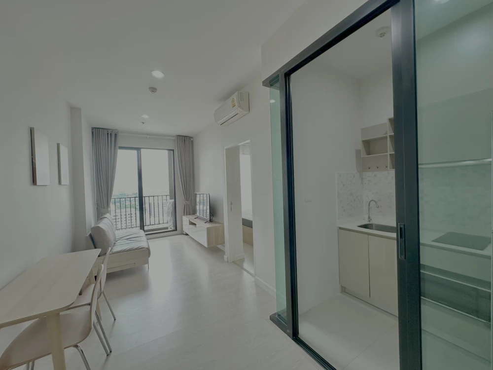 Condo for rent The Niche Pride Thonglor-Phetchaburi, balcony facing Phetchaburi Road, fully furnished, don't miss it!