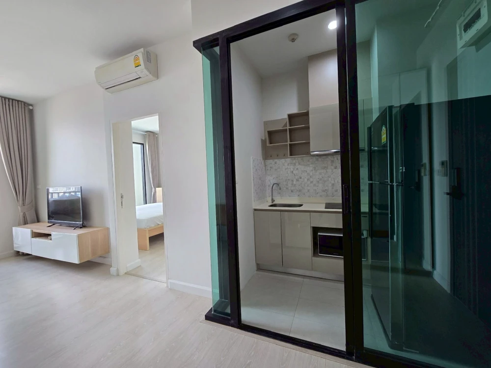 Condo for rent The Niche Pride Thonglor-Phetchaburi, balcony facing Phetchaburi Road, fully furnished, don't miss it!
