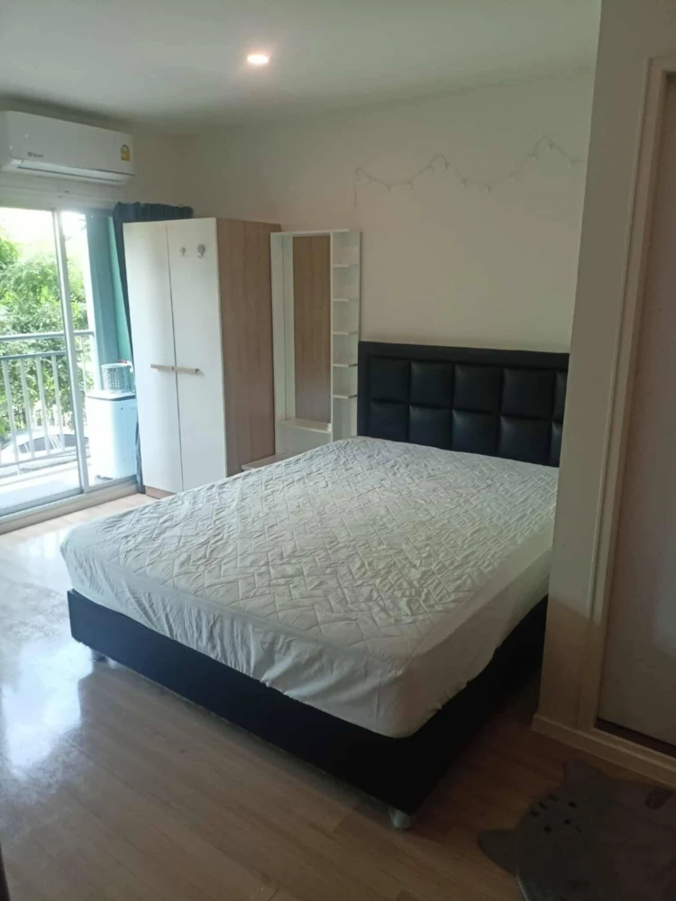 Condo for rent, Lumpini Ville Chaengwattana 10, 2nd floor, suitable for people who don't like taking the elevator. Fully furnished, reserve now.