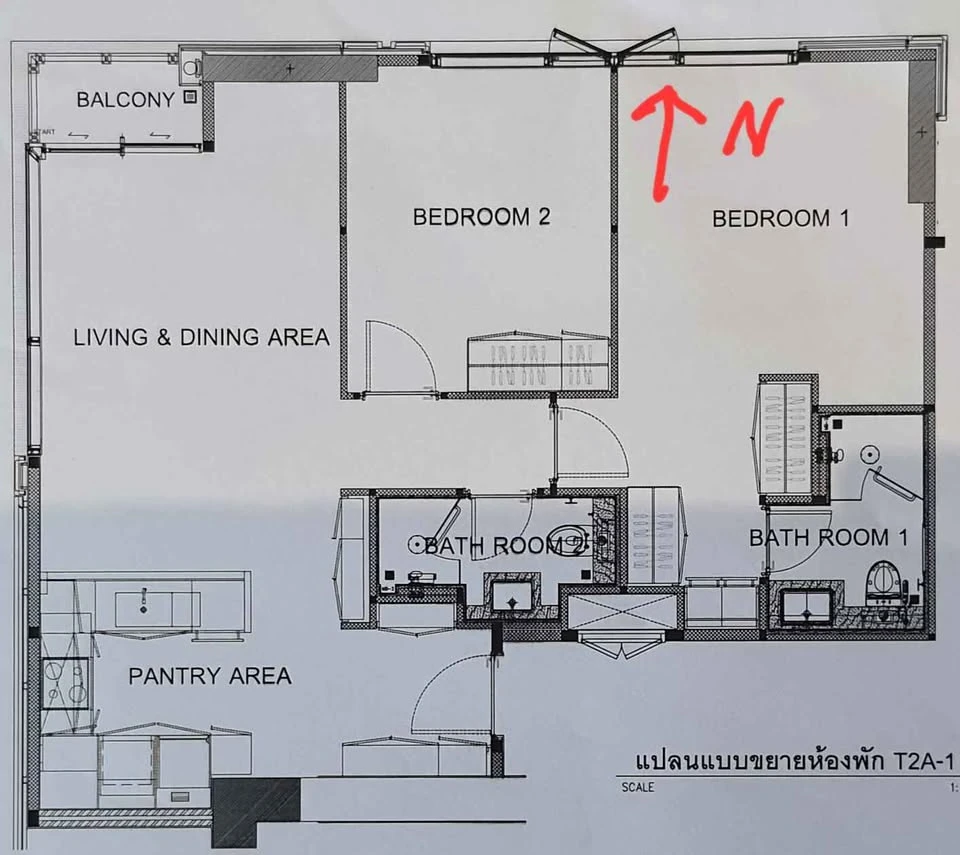 For rent 28 Chidlom corner room, spacious, comfortable, fully furnished, built-in, book now before you miss out++