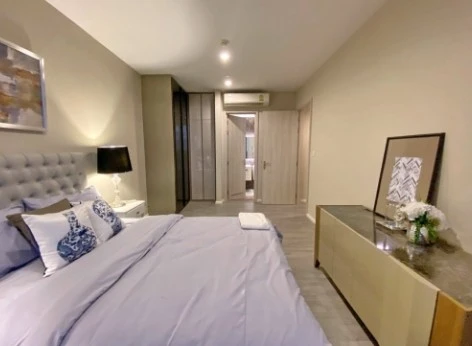 For rent: 333 RIVERSIDE, 2 bedrooms, 29th floor, corner room, Chao Phraya River curve view, fully furnished, nice to live in, book now.