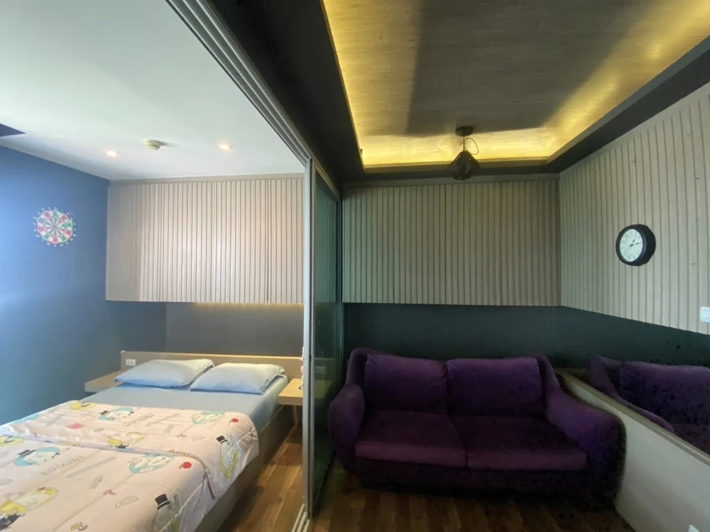 For rent: A space me bangna, 20th floor, Mega Bangna view, fully furnished with quality built-in furniture throughout the room. Reserve now!