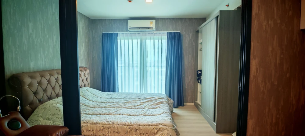 For rent: A space Mega, 1 bedroom, 1 bathroom, decorated in a controlled tone, comes with complete furniture, just bring your bags and move in.