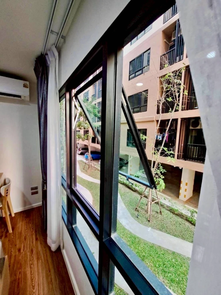 For rent: Alive Sukhumvit 76, room size 27.89 sq m, 2nd floor, Building A, fully furnished, ready to move in.