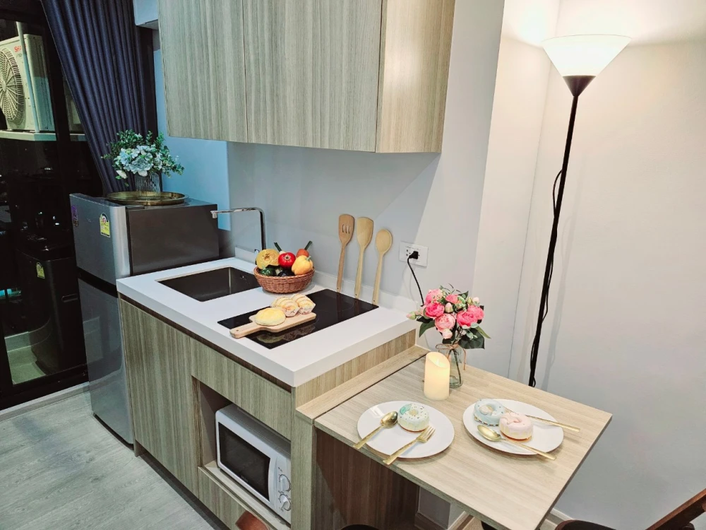 For rent: Altitude Unicorn Sathorn-Tha Phra, nice room, high floor, fully furnished, hurry and book now before you miss out+++