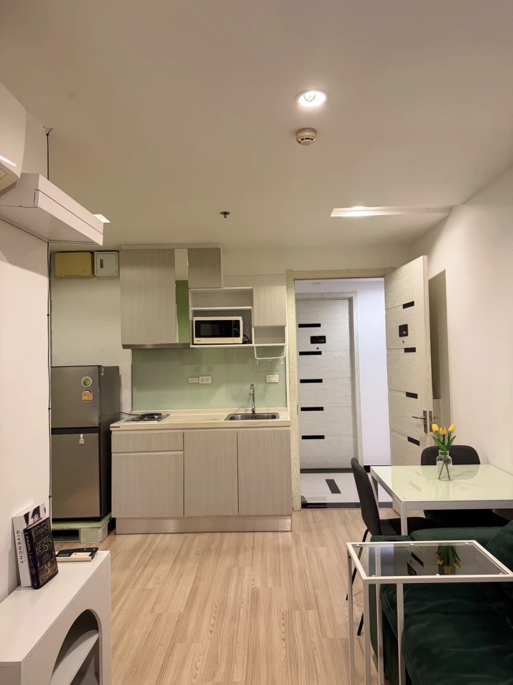 For rent: Artemis Sukhumvit 77, high floor, open view, no buildings blocking the way, room not on the road, no traffic noise, quiet, reserve now.